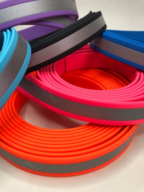 Biothane Halsband,"Basic", reflektierend