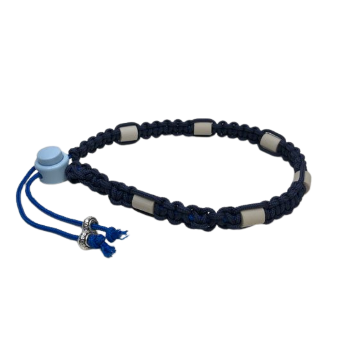 Halsband mit EM Keramikpipes. Halsumfang 35 - 39 cm
