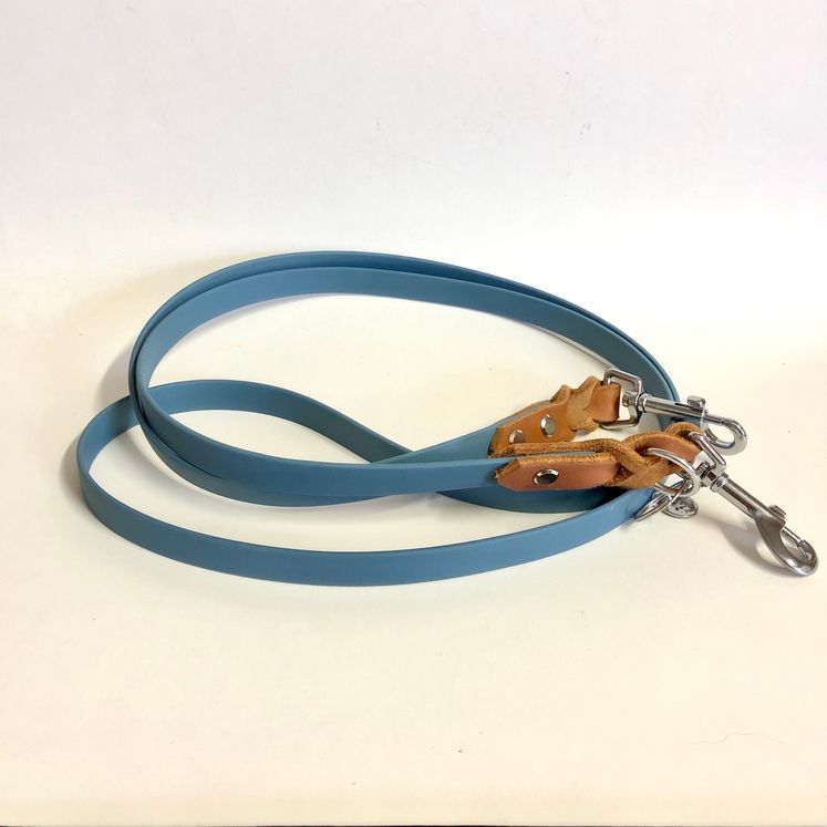 Verstellbare Leine aus Biothane/ Petrol