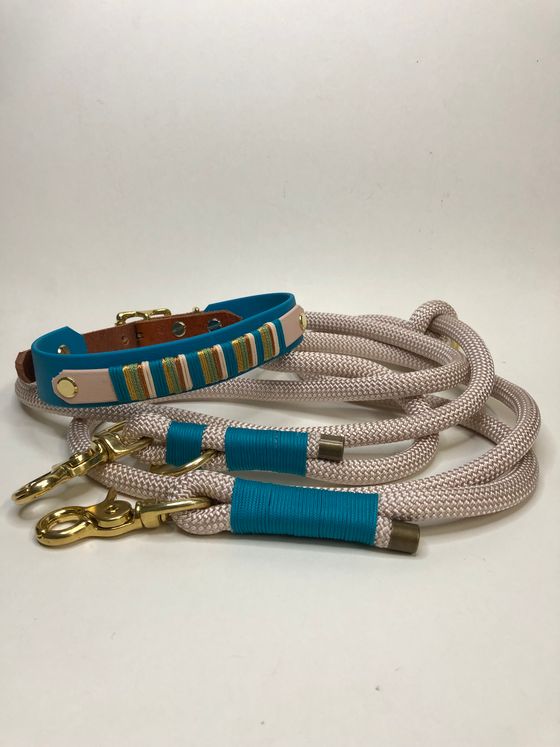 Material Mix Set/Biothane Halsband / Takelung & Leine Premiumtau