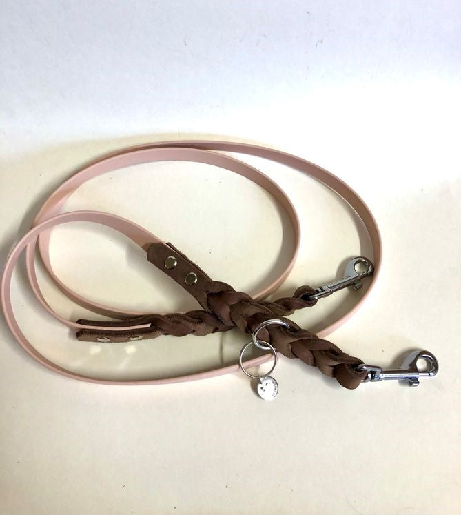 Verstellbare Leine asu Biothane/ Tan