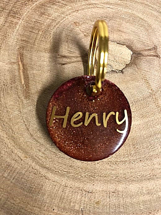 Hundemarke aus Epoxidharz, personalisiert/Gestalte selbst