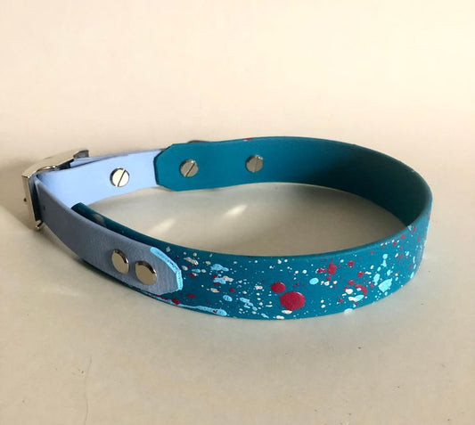 Biothane Halsband,  mit Sprenkel