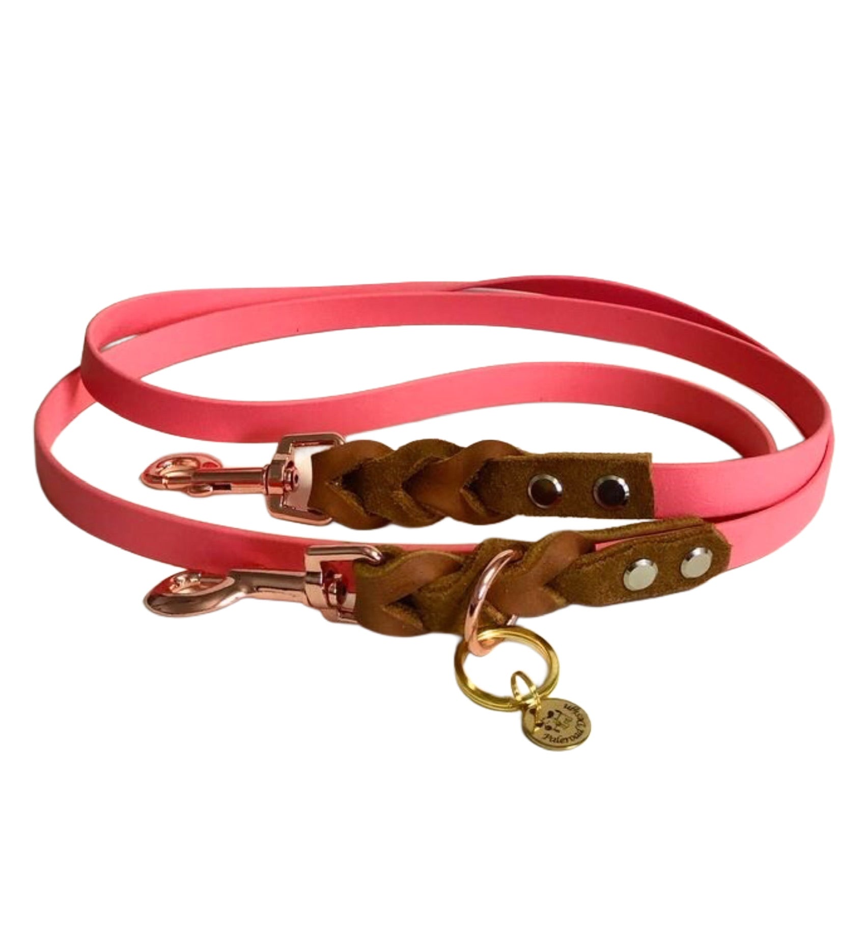 Hundeleine aus Biothane, mehrfach verstellbare, handgemacht, viele Farben und Längen wählbar