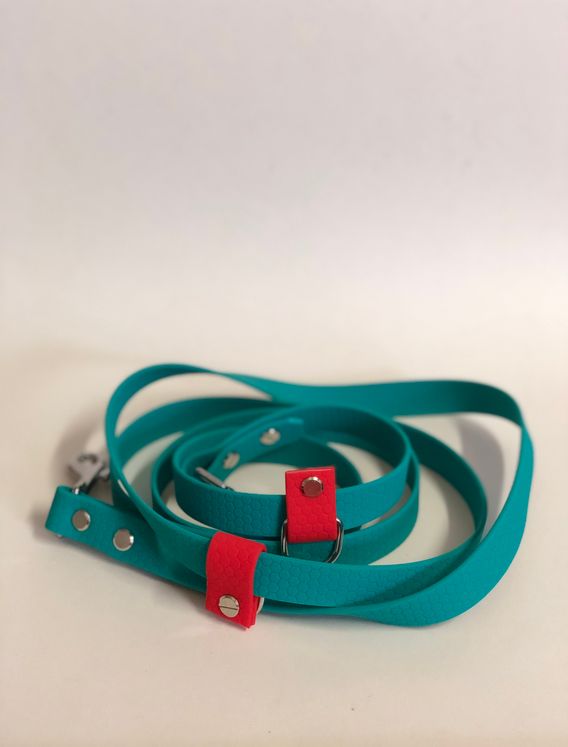 Verstellbare Leine aus Hexa Gurband /Grün