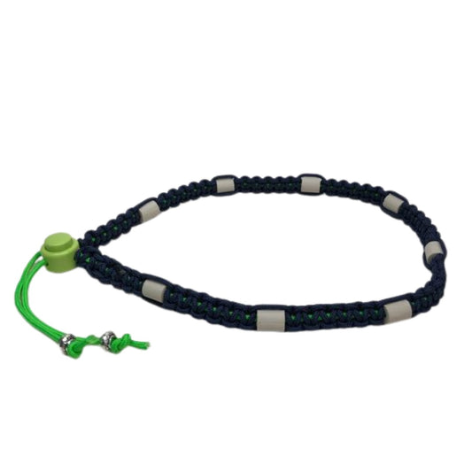 Halsband mit Keramikpipes, Halsumfang 45 - 49 cm