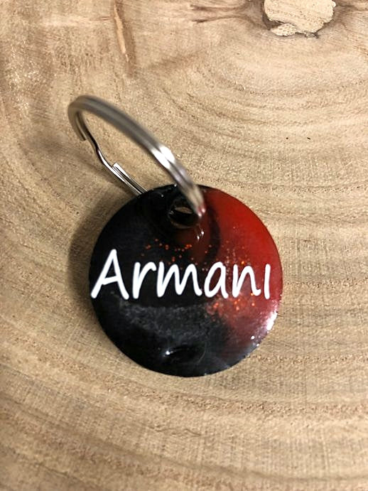 Hundemarke aus Epoxidharz, personalisiert/Gestalte selbst