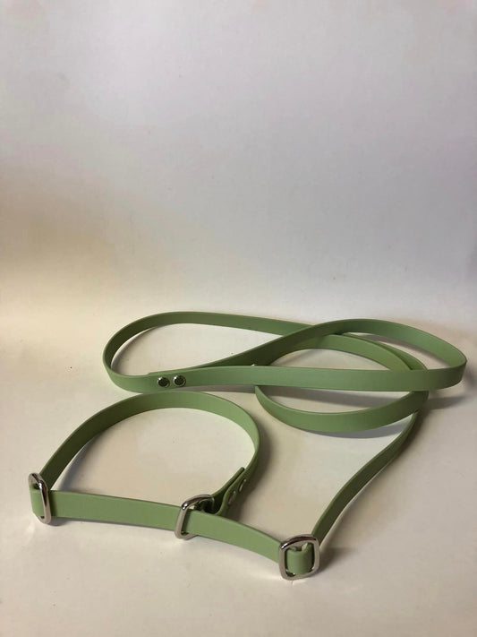 Retrieverleine/ Zugstoppleine aus Biothane, Farbe Guacamole