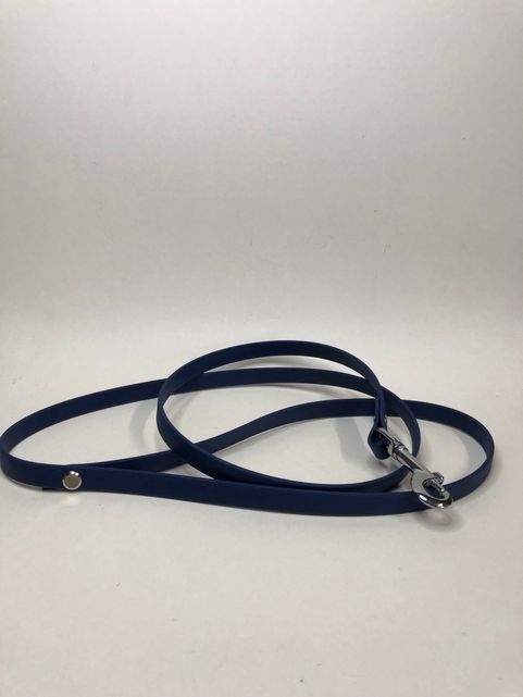 Handgefertigte Leine aus Biothane  19mm breit mit silbernem Karabiner"