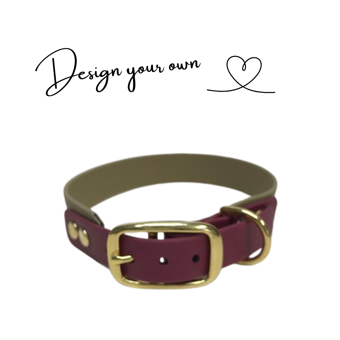 Konfigurator - Biothane Halsband "Duo", zweifarbig