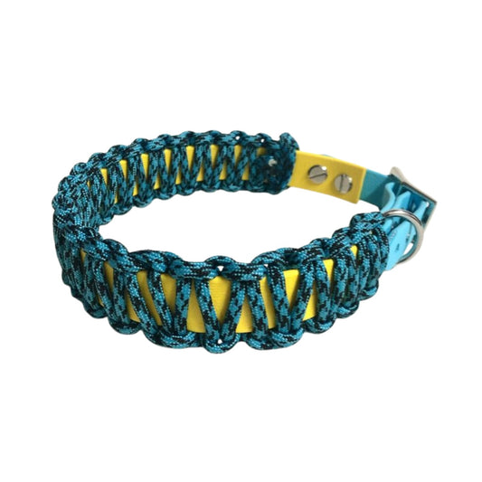Biothane Halsband mit Paracord, handgefertigt, jetzt bestellen bei Paleroad Design