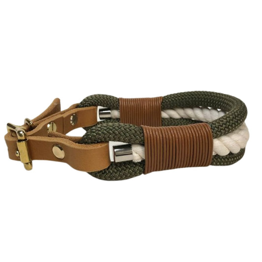 Halsband Lynn – Olivegrün, HU 32-35 cm