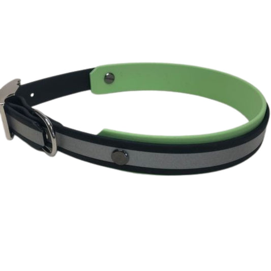 Biothane Halsband, reflektierend