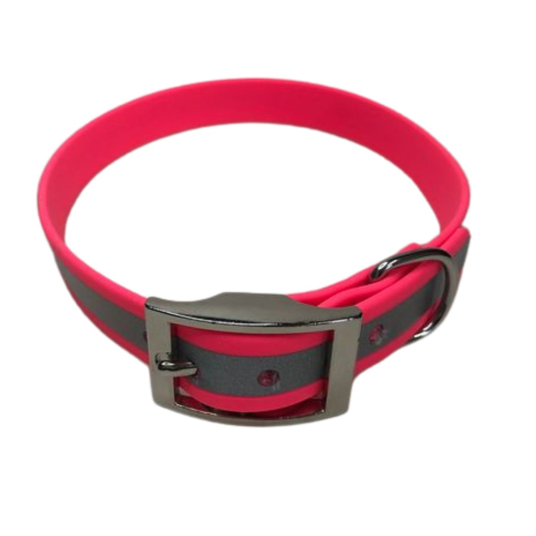 Biothane Halsband,"Basic", reflektierend