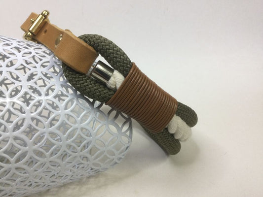 Halsband Lynn – Olivegrün, HU 32-35 cm