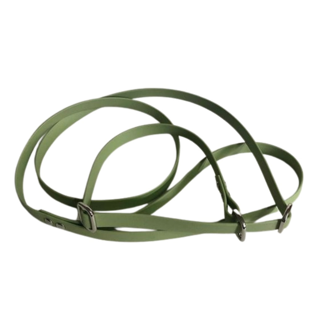 Retrieverleine/ Zugstoppleine aus Biothane, Farbe Guacamole