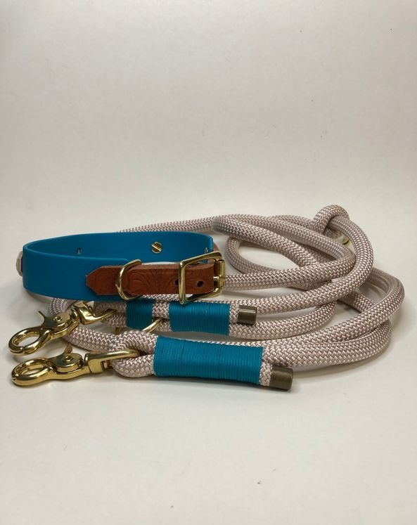 Material Mix Set/Biothane Halsband / Takelung & Leine  Premiumtau