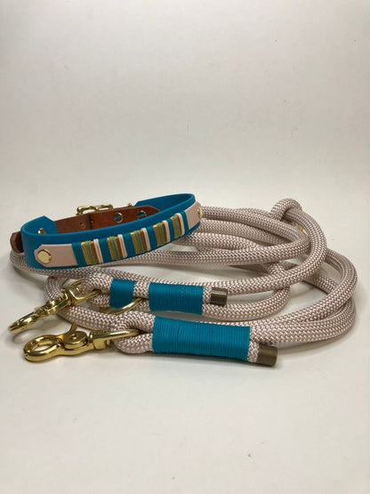 Verstellbare Leine aus Premiumtau/Cafe Latte