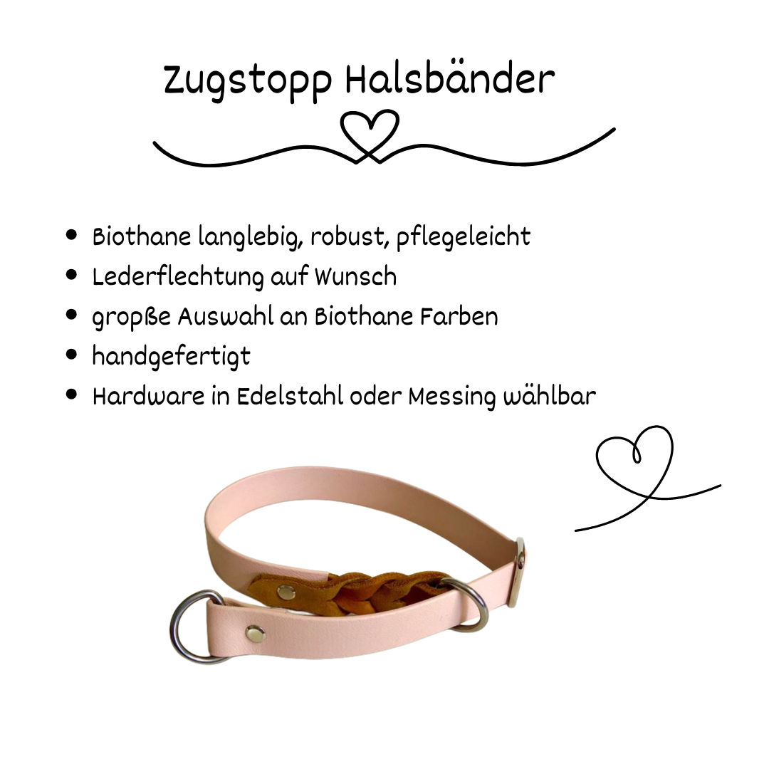 Konfigurator - Zugstopp Halsband aus Biothane