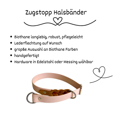 Konfigurator - Zugstopp Halsband aus Biothane