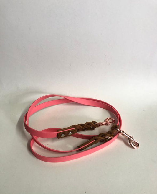 Verstellbare Leine aus Biothane/Coral