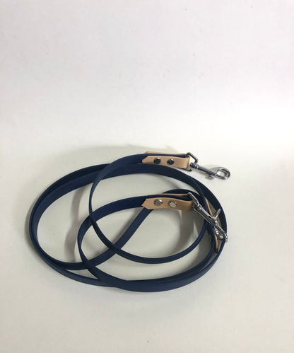 Hundeleine aus Biothane, mehrfach verstellbar, viele Farben,Breiten und Längen möglich