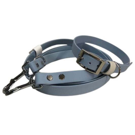 Halsband & Leine Set Nuri, pastellblau