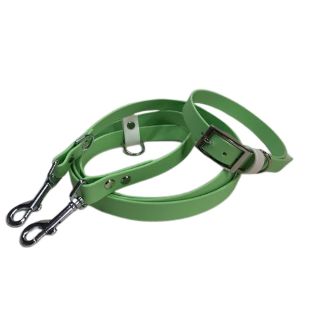 Halsband & Leine Set Nuri – pastellgrün