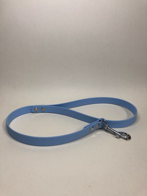 Handschlaufe/Kurzführer aus Biothane/Hellblau