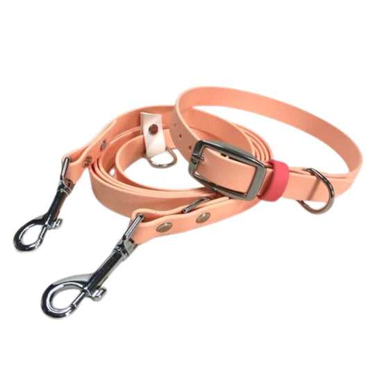 Halsband & Leine Set Nuri – pastellorange