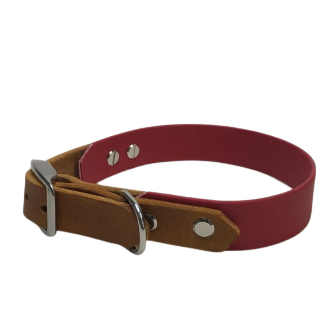 Konfigurator - Biothane Halsband mit Leder Adapter